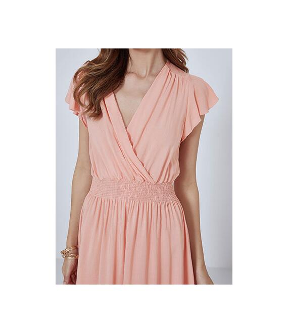 Κρουαζέ mini φόρεμα με βολάν SM1794.8071+6