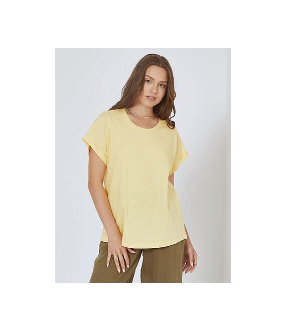Βαμβακερή μπλούζα με γυριστό μανίκι SM9428.4681+1