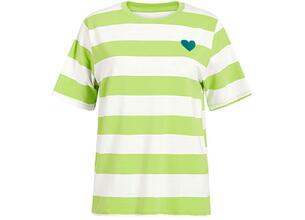 Ριγέ T-shirt με καρδιά SM7612.4103+10